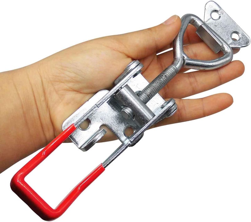 CUKAYO 4003 Toggle Latch Clamp, Adjustable Toggle Latches With Lock Hole,1320Lbs Holding Capacity Heavy Duty Toggle Clamp for Smoker Lid Jig, ToolBox Case, 2pack - Image 2